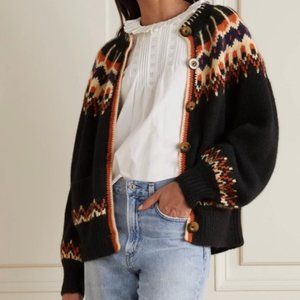 Doen Hue Cardigan in Aberdeen Fair Isle, large